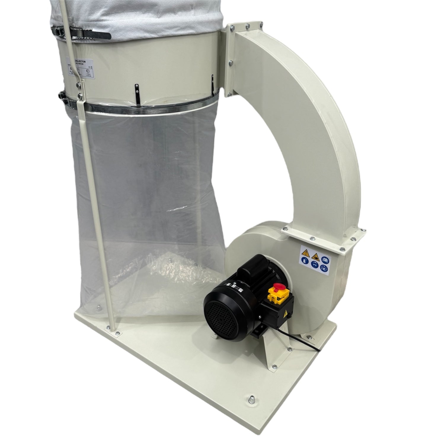 Oltre Dust Collector 240V 2HP 1 x Filter Element (Needle Felt Top Bag + Plastic Bottom Bag) OT-DC-1500