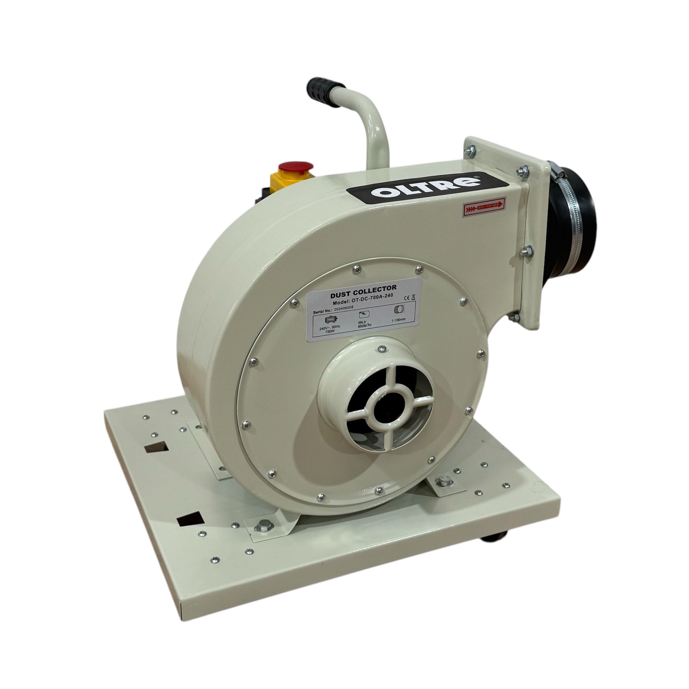 Oltre Dust Collector 240V 1HP 1 x Filter Element (Horizontal Bag) 500CFM OT-DC-700A