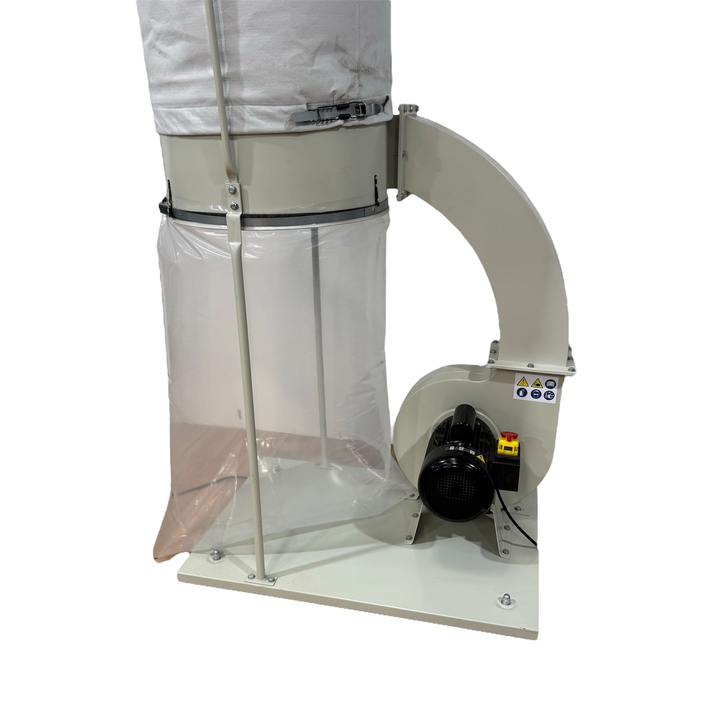 Oltre Dust Collector 240V 2HP 1 x Filter Element (Needle Felt Top Bag + Plastic Bottom Bag) OT-DC-1500