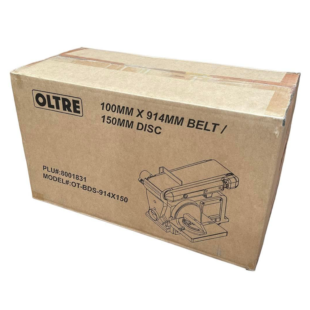 100mm (4") x 914mm (36") Belt & 150mm (6") Disc Sander OT-BDS-914X150 by Oltre
