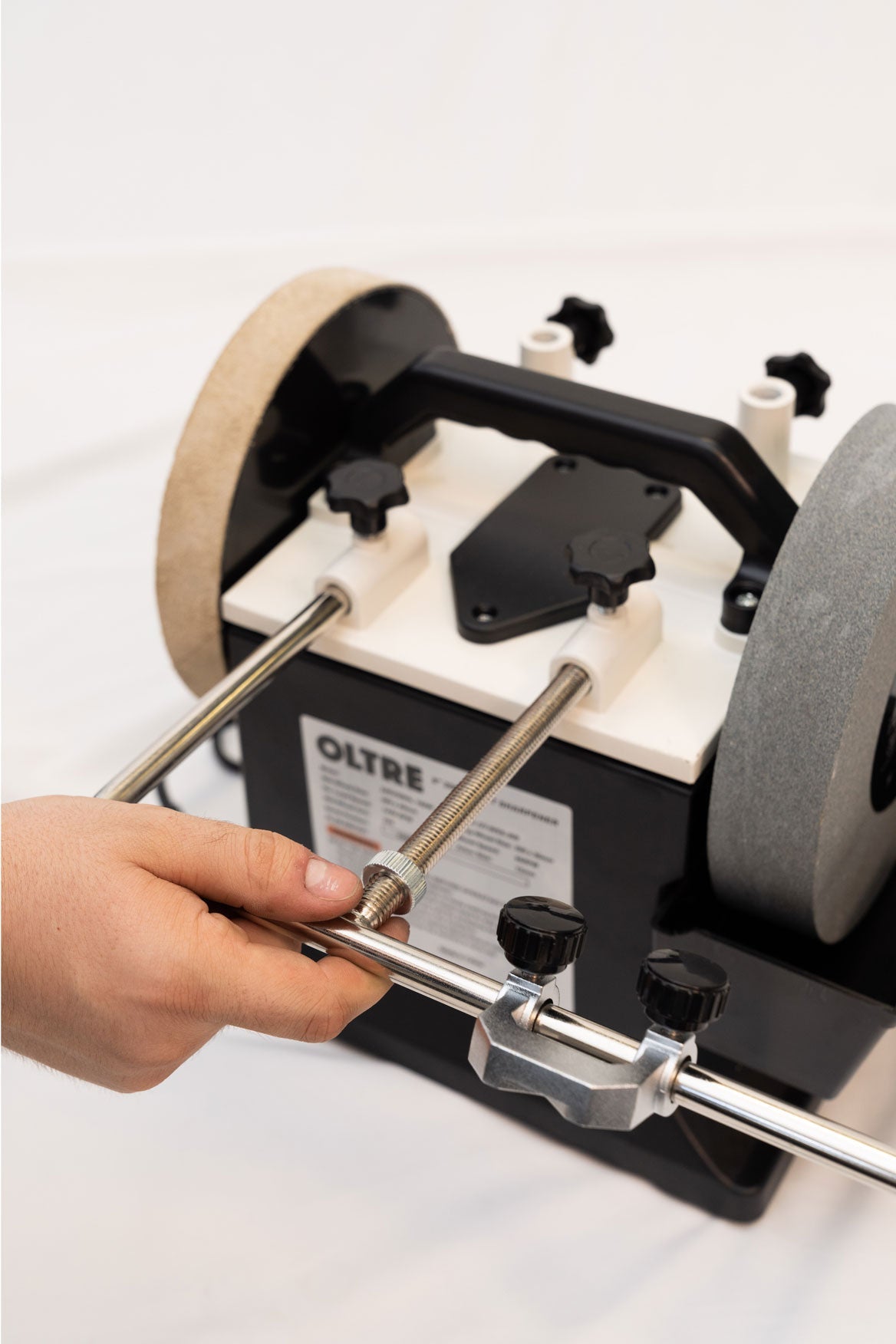 Oltre 200mm (8") Wet Stone / Water Cooled Sharpener & Buffer OT-WSS-200