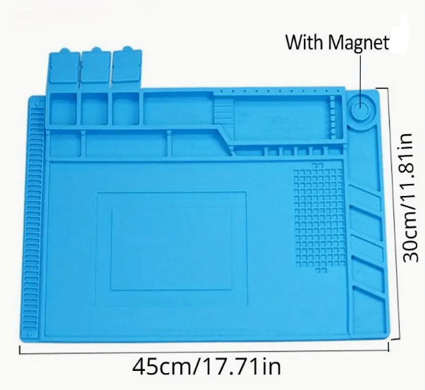 Oltre Magnetic Heat-Resistant Silicone Soldering Mat – 500°C