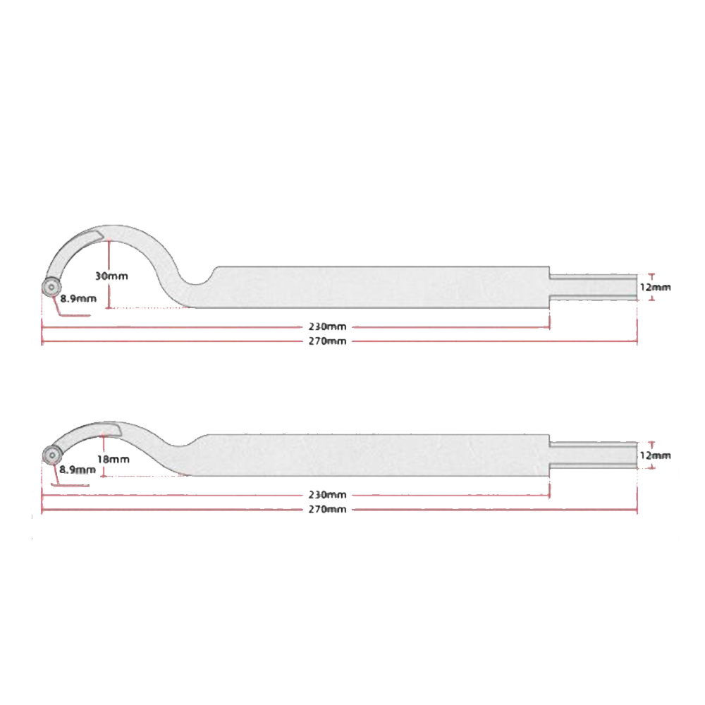 Shaft with Round Carbide Insert HB0013 suit HB0010 by Oltre