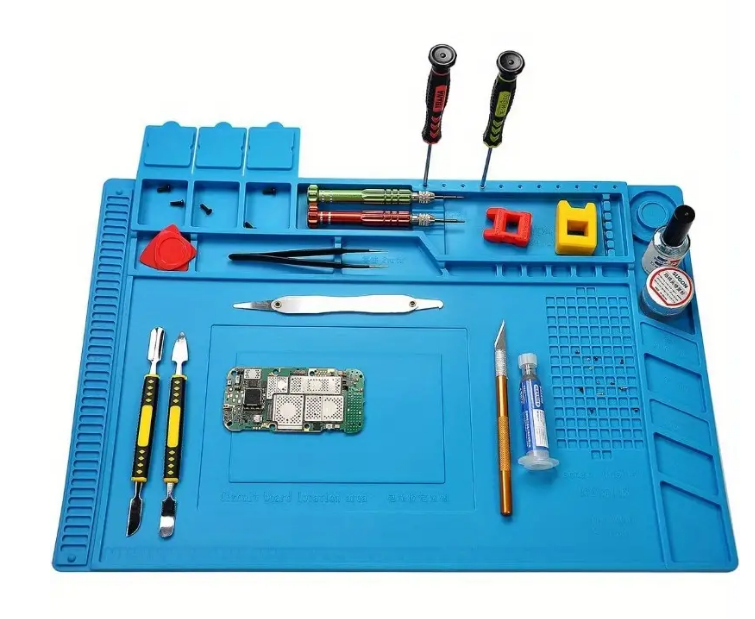 Oltre Magnetic Heat-Resistant Silicone Soldering Mat – 500°C