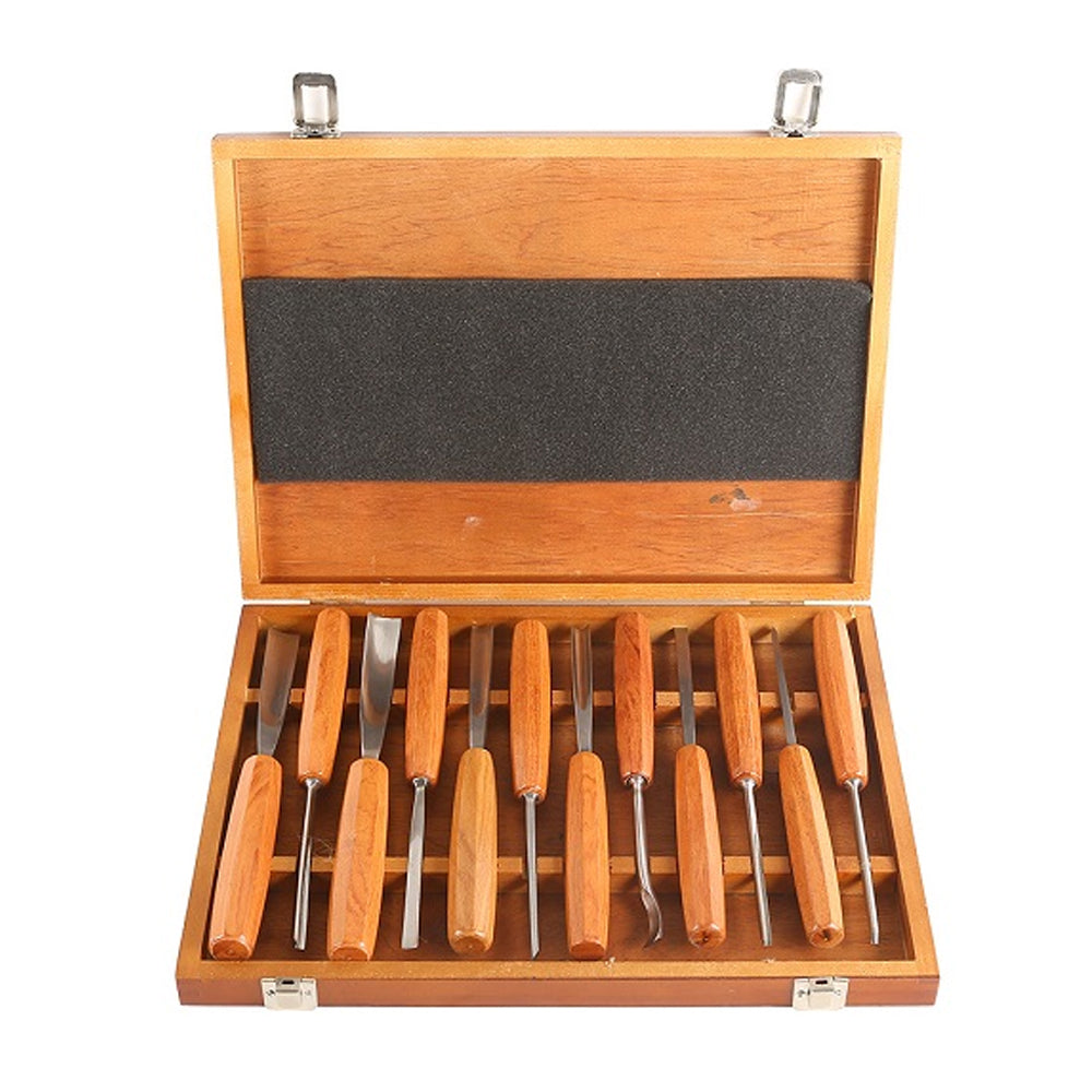 Carving Tool Set 12Pce in Wooden Box OT-CTS-12 by Oltre *New Arrival*