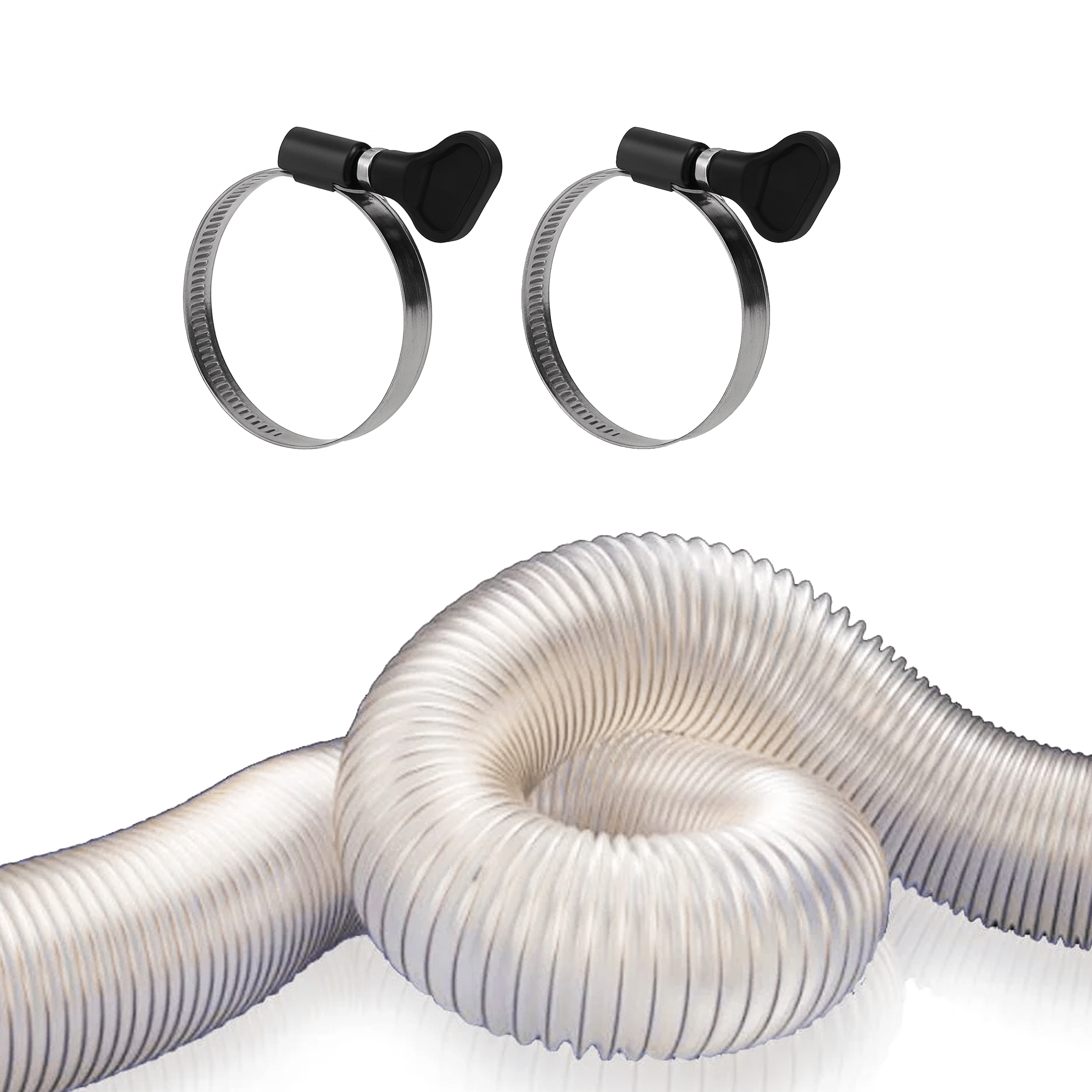 Oltre 100 mm (4″) Dust Hose Kit with 2 Hose Clamps OT-DHK-100 *Pre-Order - Stock Expected Q1, 2026*