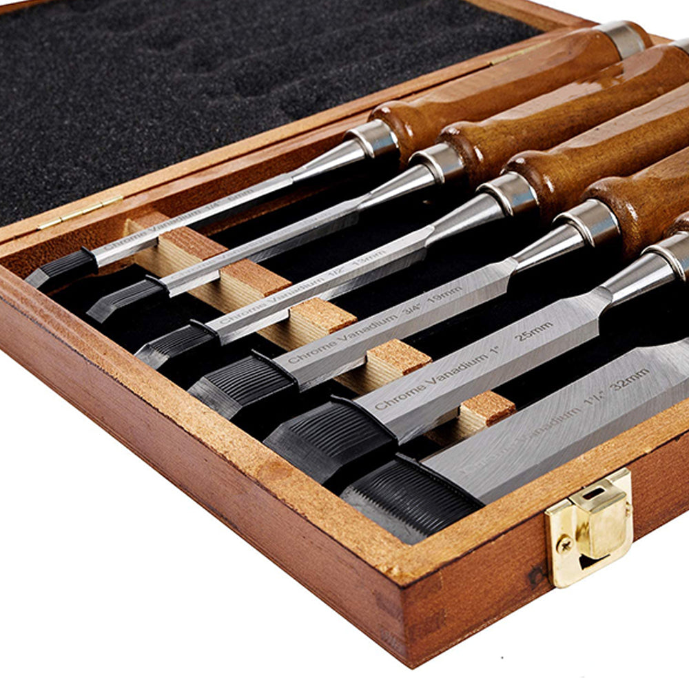 6Pce Woodworking Chisel Set OT-WWCS-6 by Oltre *New Arrival*