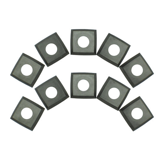 12mm x 12mm x 1.5mm Square 35Deg 4 Sided TCT Insert Blade (10Pce) suit Spiral Cutter Head